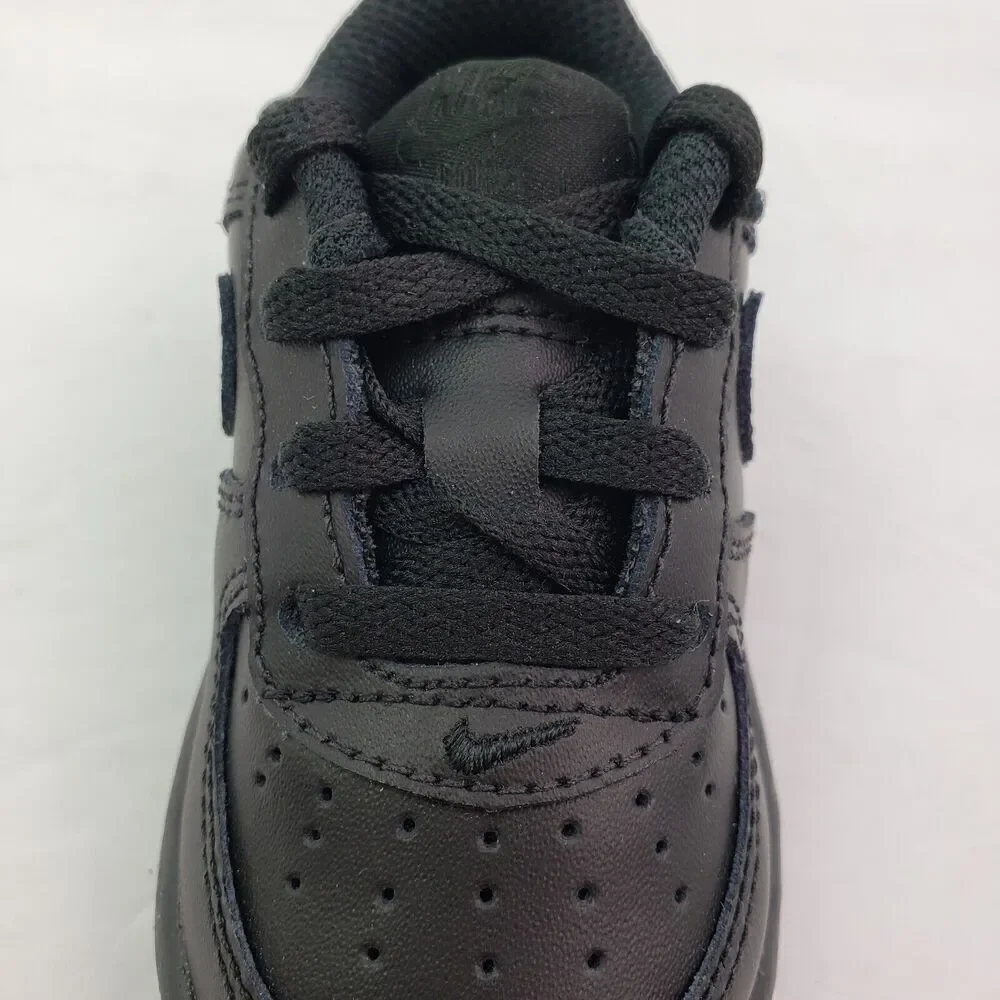 Nike Force 1 LE Baby Toddler Size 4c Triple Black Sneaker Shoes DH2926-001